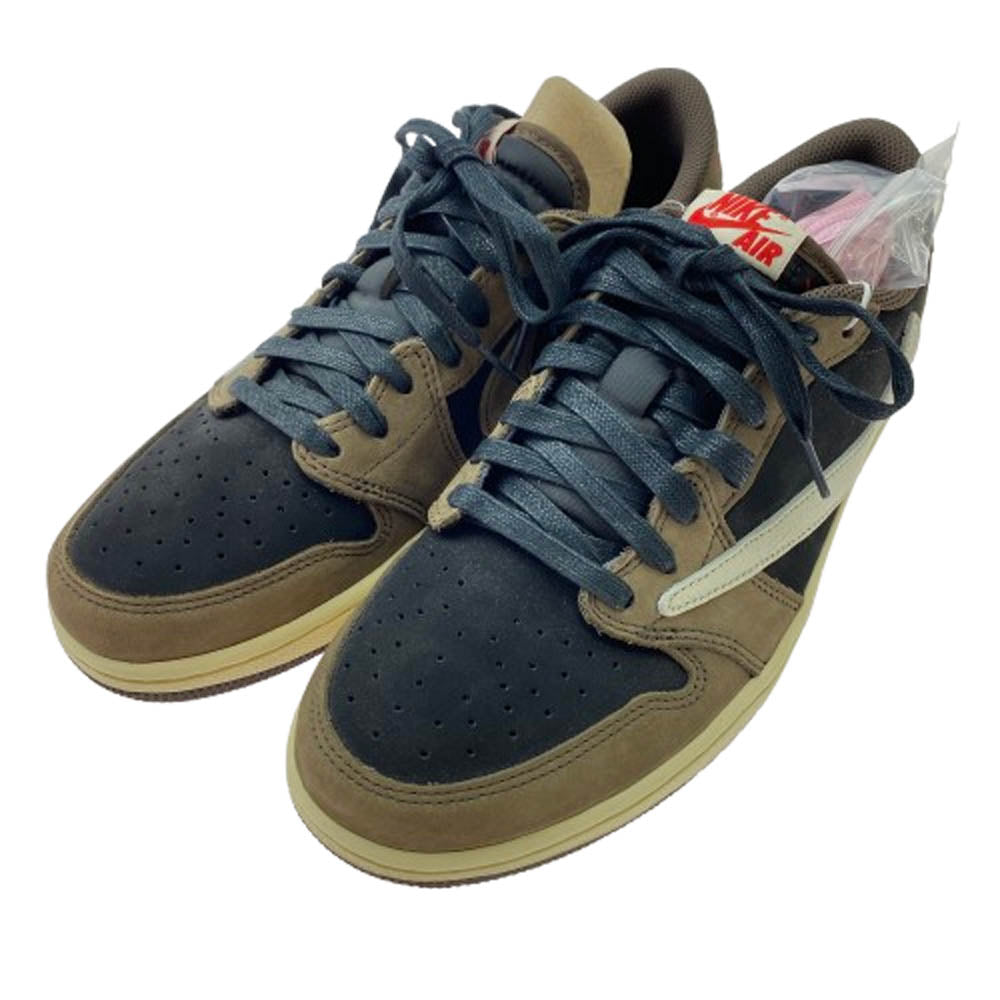 NIKE AIR JORDAN ナイキ ジョーダン CQ4277-001 フェイクバスターズ鑑定済 Travis Scott Air Jordan 1 Low OG SP T Black Dark Mocha トラヴィススコット エア ジョーダン ロー ブラック ダーク モカ ブラック系 ダークブラウン系 27.0【新古品】【未使用】【中古】