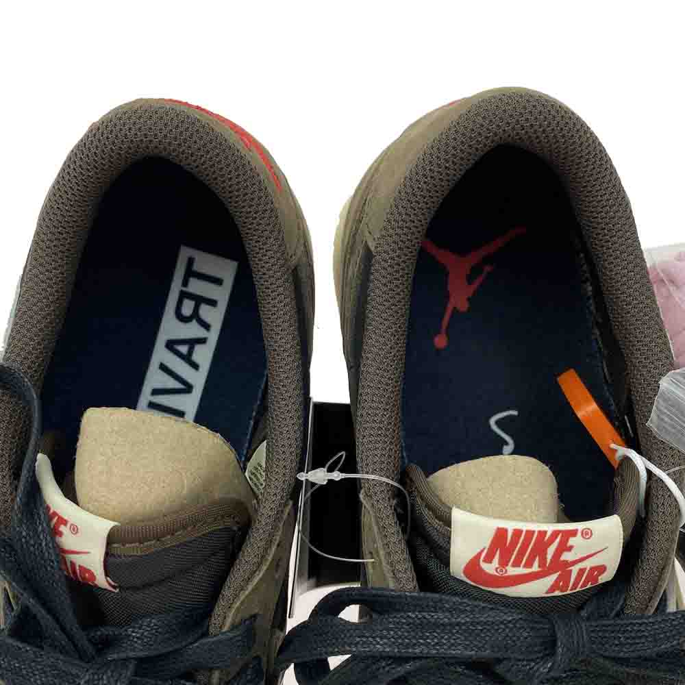 NIKE AIR JORDAN ナイキ ジョーダン CQ4277-001 フェイクバスターズ鑑定済 Travis Scott Air Jordan 1 Low OG SP T Black Dark Mocha トラヴィススコット エア ジョーダン ロー ブラック ダーク モカ ブラック系 ダークブラウン系 27.0【新古品】【未使用】【中古】