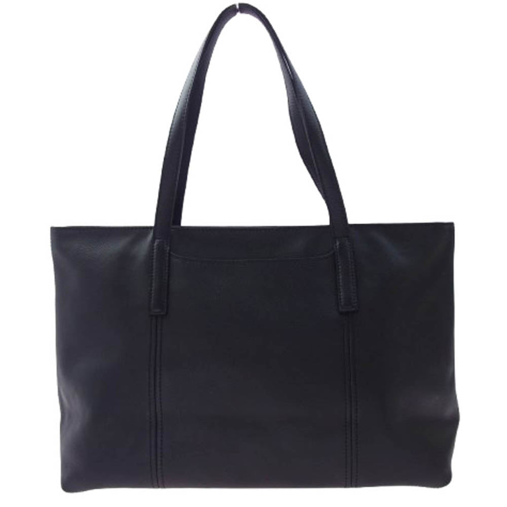 aniary アニアリ 07-02011 Shrink Leather シュリンク レザー トート ビジネス バッグ ブラック系【極上美品】【中古】