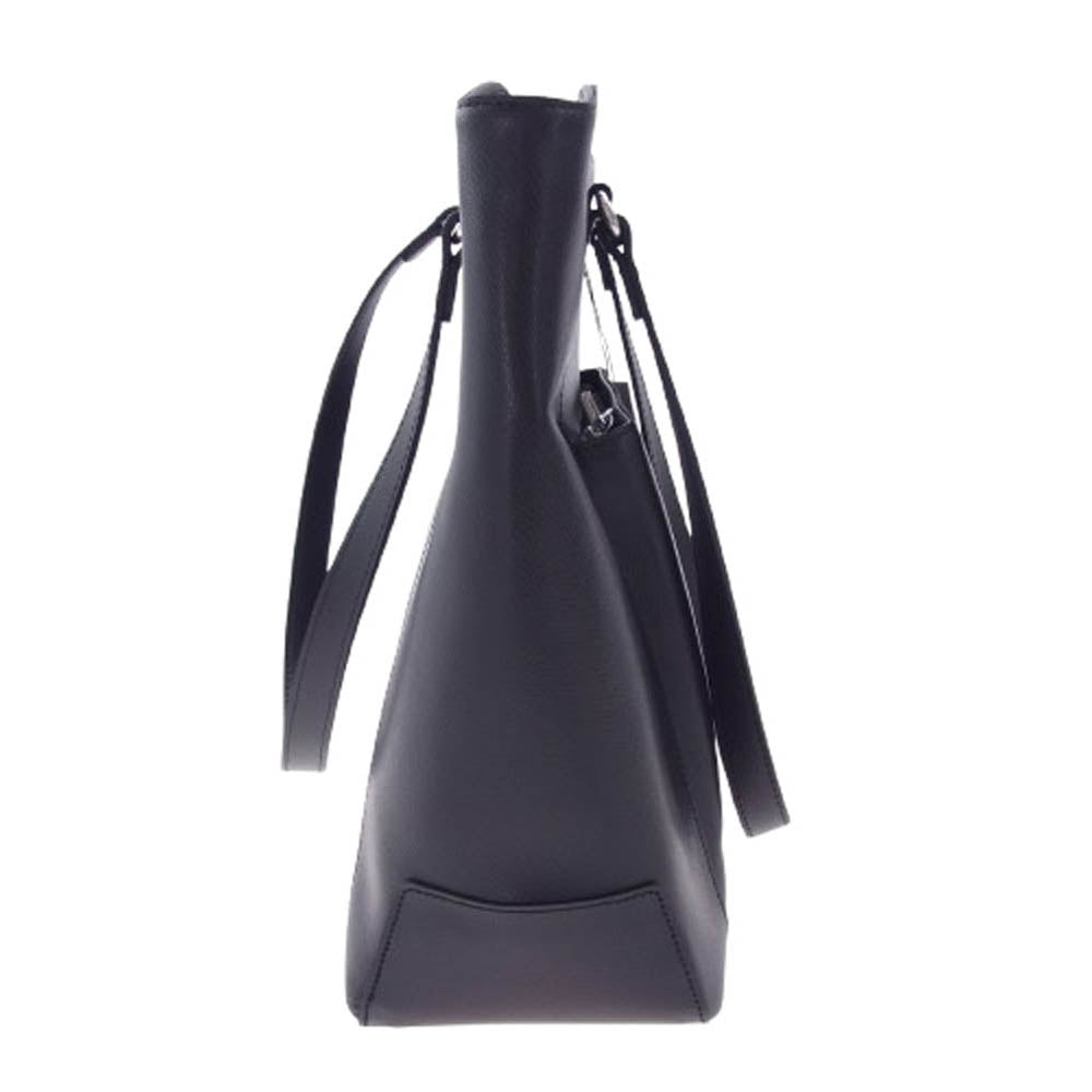 aniary アニアリ 33-02000 Film Leather 牛革 フィルム レザー トート ビジネス バック ブラック系【新古品】【未使用】【中古】