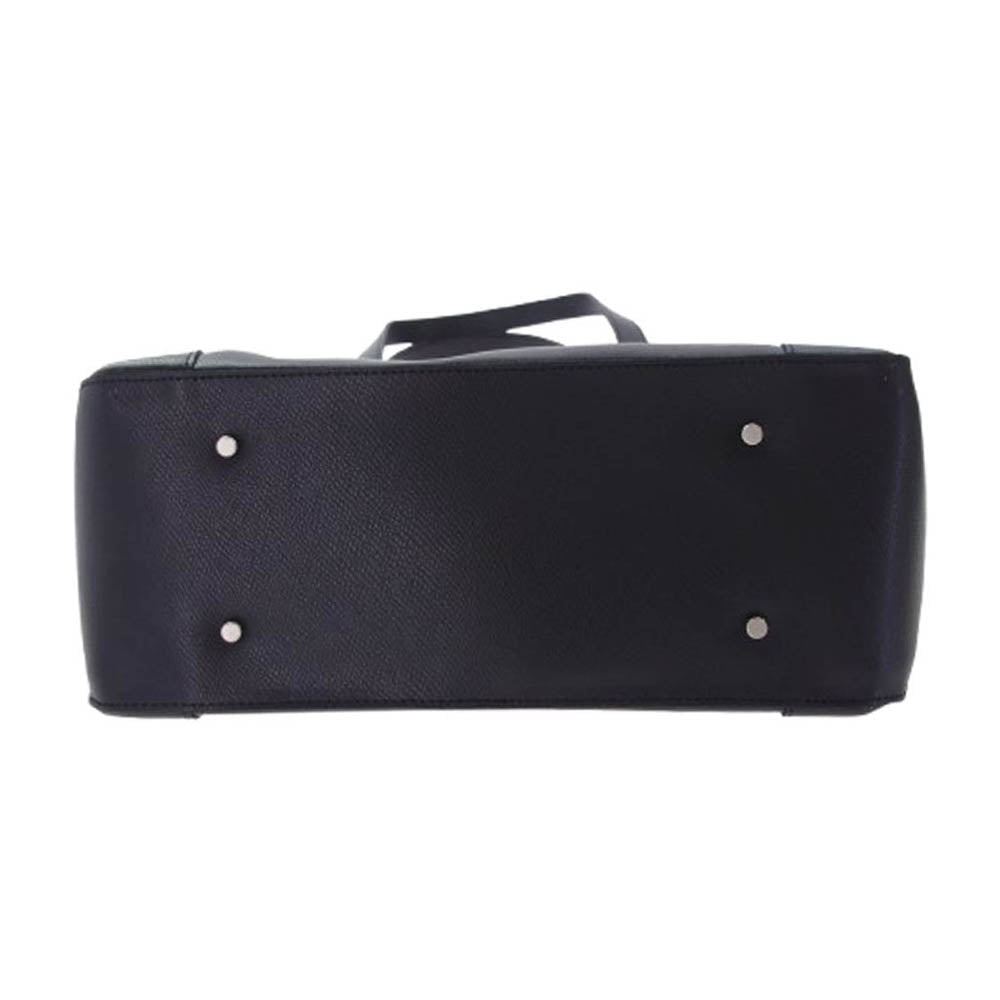 aniary アニアリ 33-02000 Film Leather 牛革 フィルム レザー トート ビジネス バック ブラック系【新古品】【未使用】【中古】