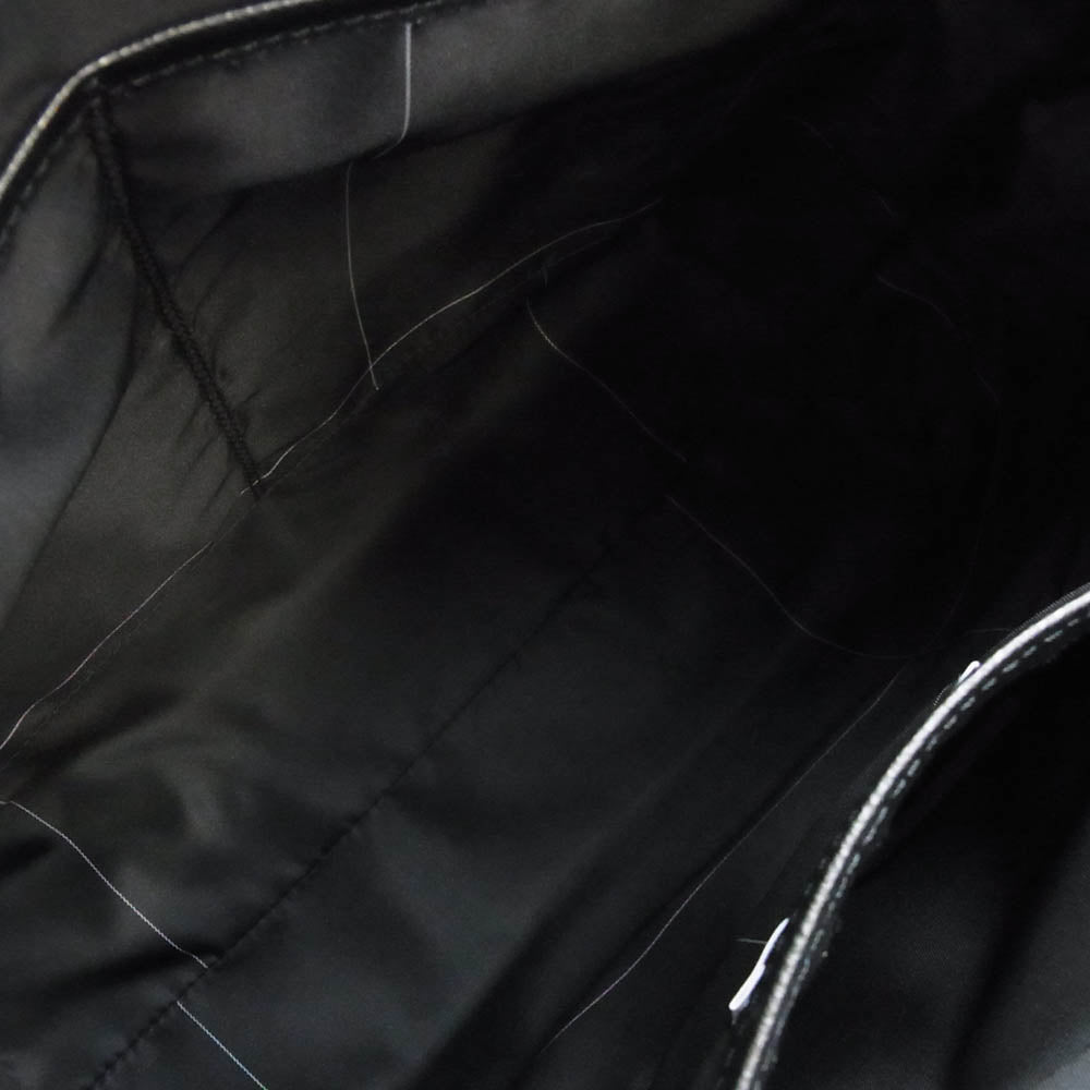 aniary アニアリ 33-02000 Film Leather 牛革 フィルム レザー トート ビジネス バック ブラック系【新古品】【未使用】【中古】