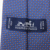 HERMES エルメス 339098T メガ・シャリオ H柄 ホース刺繍 ネクタイ ブルー系【中古】