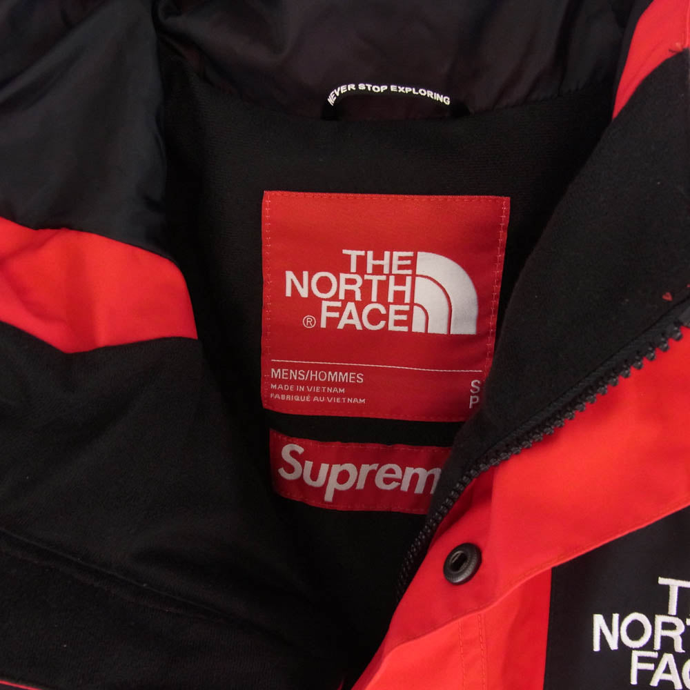 Supreme シュプリーム 20AW NP62002I × THE NORTH FACE ノースフェイス S Logo Mountain Jacket エスロゴ マウンテンジャケット ナイロンジャケット ブラック系 レッド系 S【中古】
