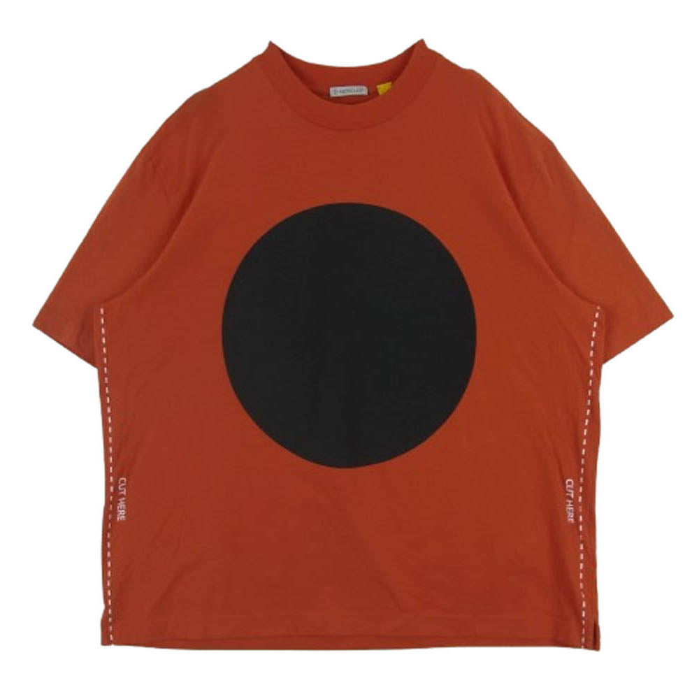 MONCLER モンクレール 22SS H109H8C00001 809E3 GENIUS ジーニアス CRAIG GREEN Jersey Graphic Print T-Shirt 半袖 Tシャツ オレンジ系 L【中古】