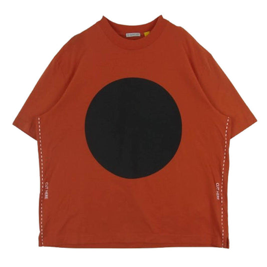 MONCLER モンクレール 22SS H109H8C00001 809E3 GENIUS ジーニアス CRAIG GREEN Jersey Graphic Print T-Shirt 半袖 Tシャツ オレンジ系 L【中古】