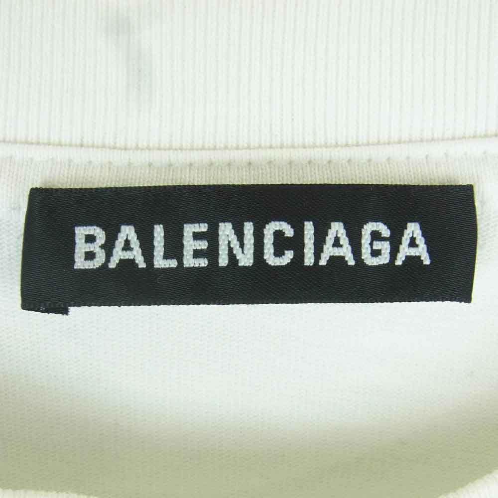 BALENCIAGA バレンシアガ 21SS 612966 TIV54 ニュー コピーライト プリント クルーネック 半袖 Tシャツ ホワイト系 M【中古】