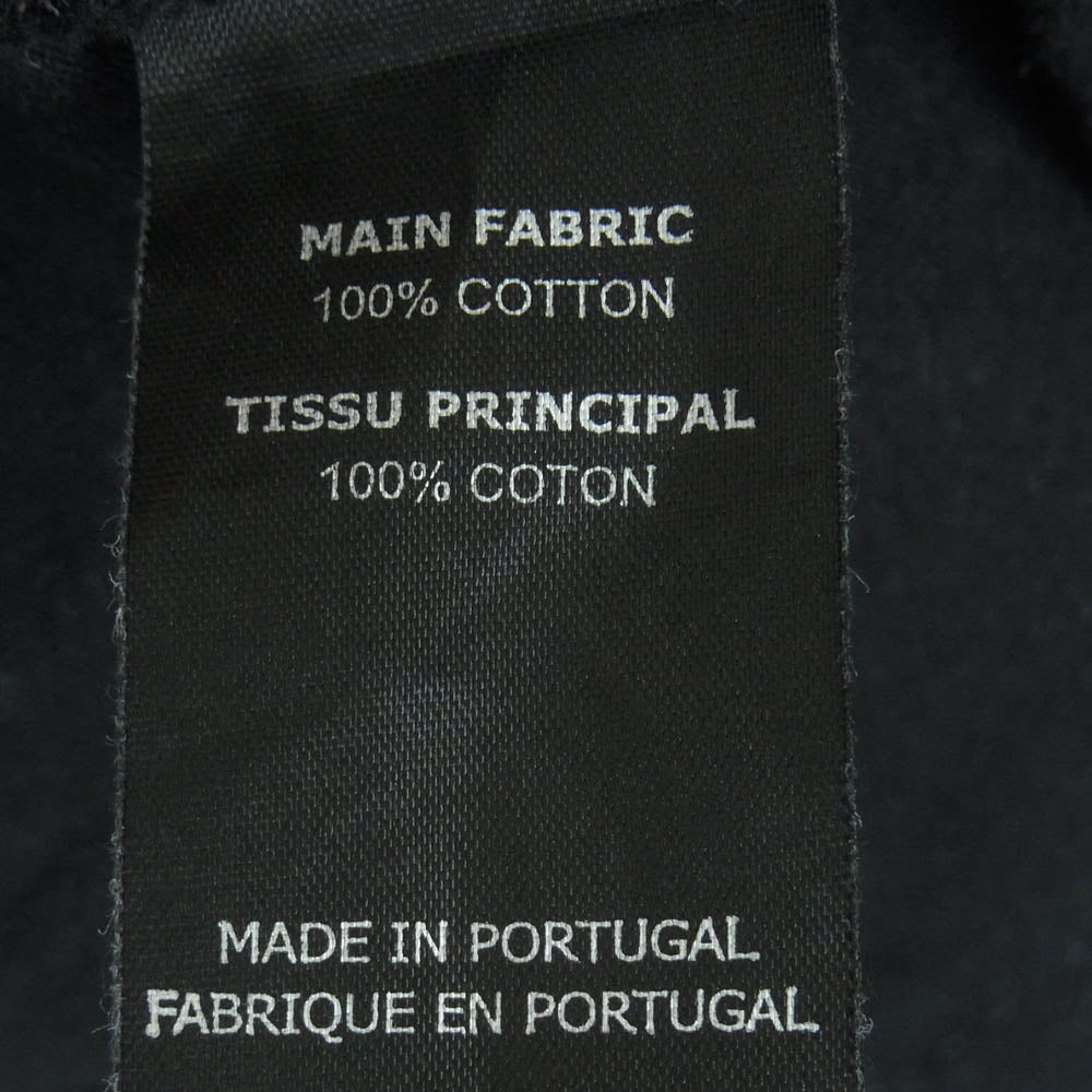 VETEMENTS ヴェトモン 20SS SS20TR215 ヘンプ ロゴ プリント フェイクレイヤードデザイン ドッキング 半袖 Tシャツ ホワイト系 ブラック系 XS【中古】