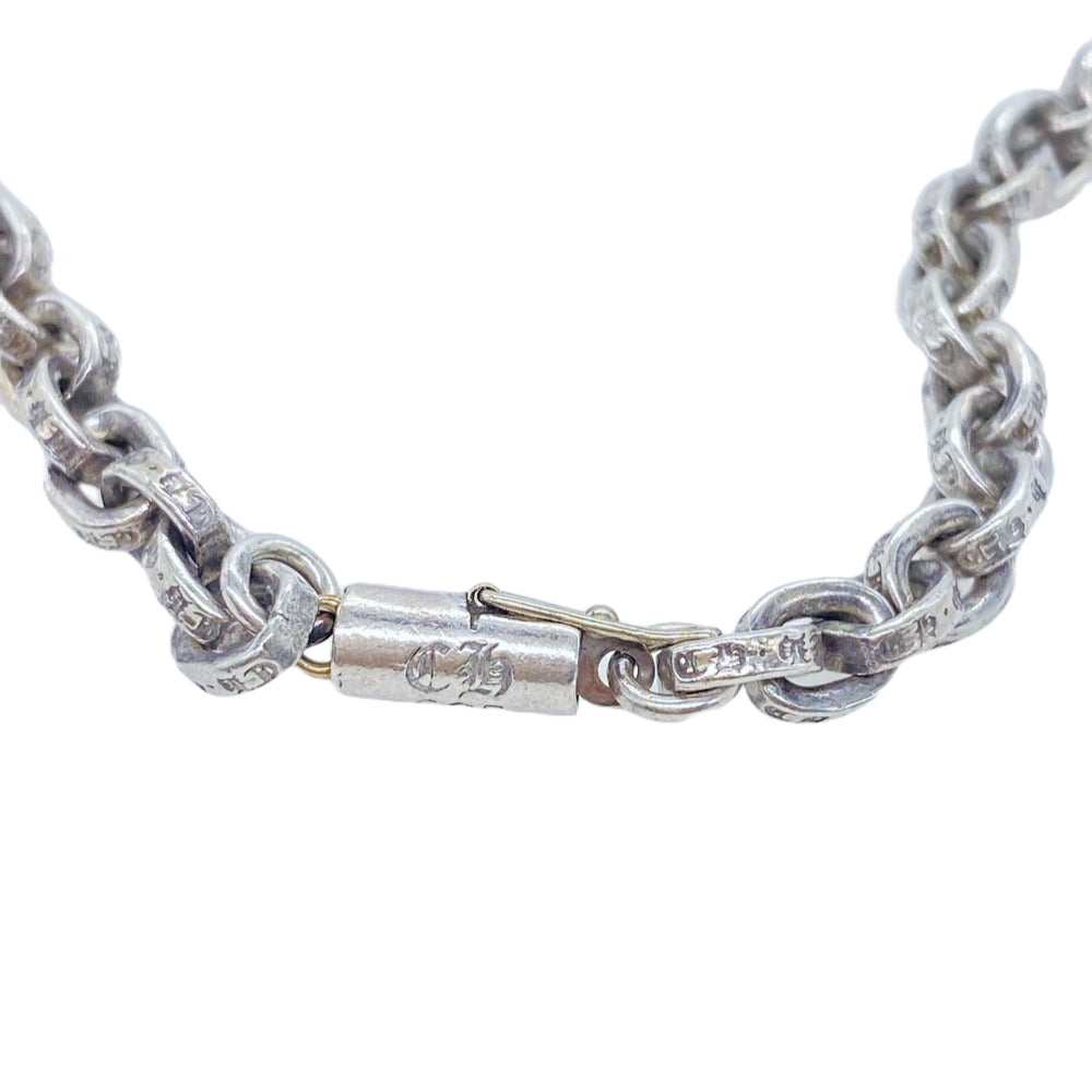 CHROME HEARTS クロムハーツ（原本無） PAPER CHAIN 18inch ペーパーチェーン 18インチ ネックレス シルバー系【中古】