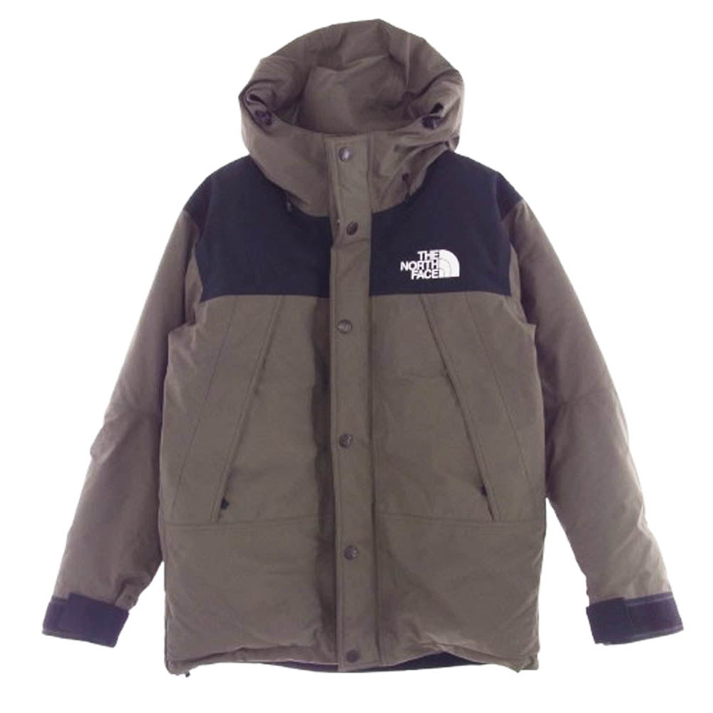 THE NORTH FACE ノースフェイス ND91930 GORE-TEX MOUNTAIN DOWN JACKET ゴアテックス マウンテン ダウン ジャケット カーキ系 S【中古】