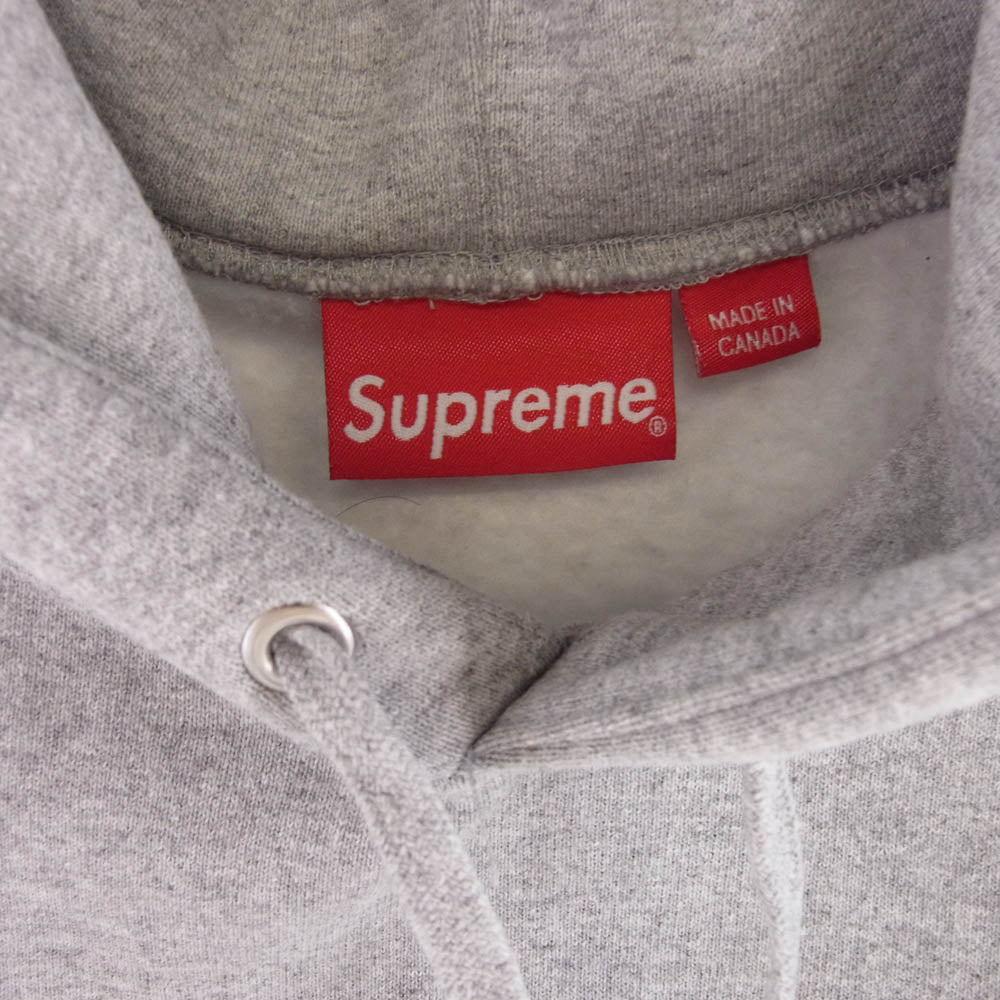 Supreme シュプリーム 22AW RN101837 CA38135 S Logo Hooded Sweatshirt エス ロゴ フーデッド スウェット シャツ デビル ツノ パーカー グレー系 S【中古】