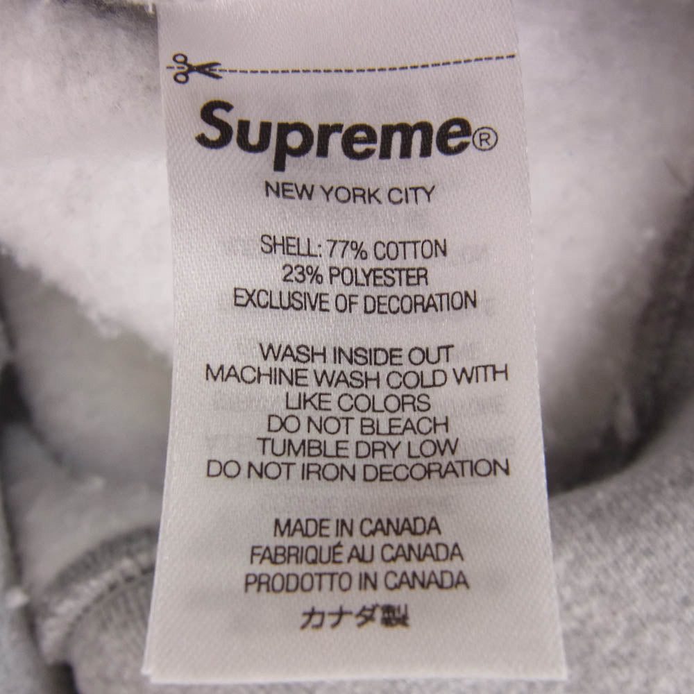 Supreme シュプリーム 22AW RN101837 CA38135 S Logo Hooded Sweatshirt エス ロゴ フーデッド スウェット シャツ デビル ツノ パーカー グレー系 S【中古】