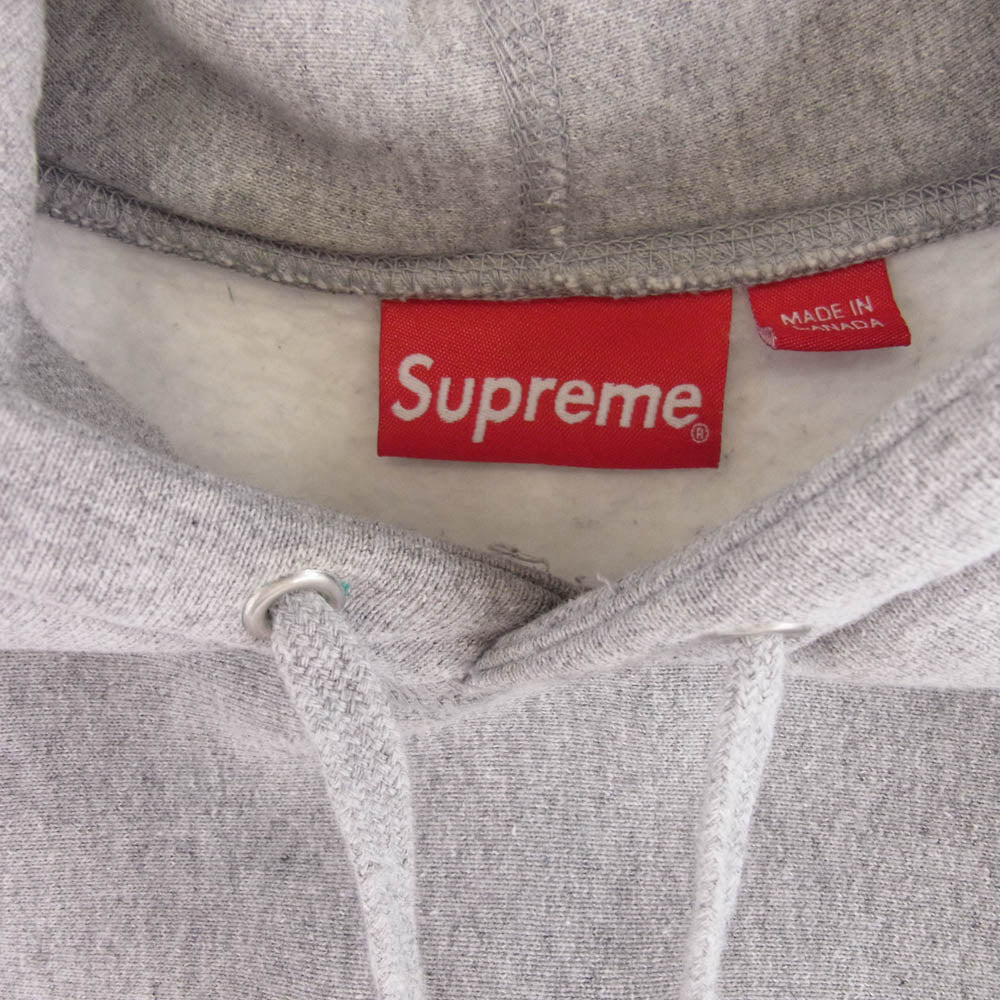 Supreme シュプリーム 20AW RN101837 CA38135 Cross Box Logo Hooded Sweatshirt クロス ボックスロゴ フーデッド スウェット シャツ プルオーバー パーカー グレー系 S【中古】