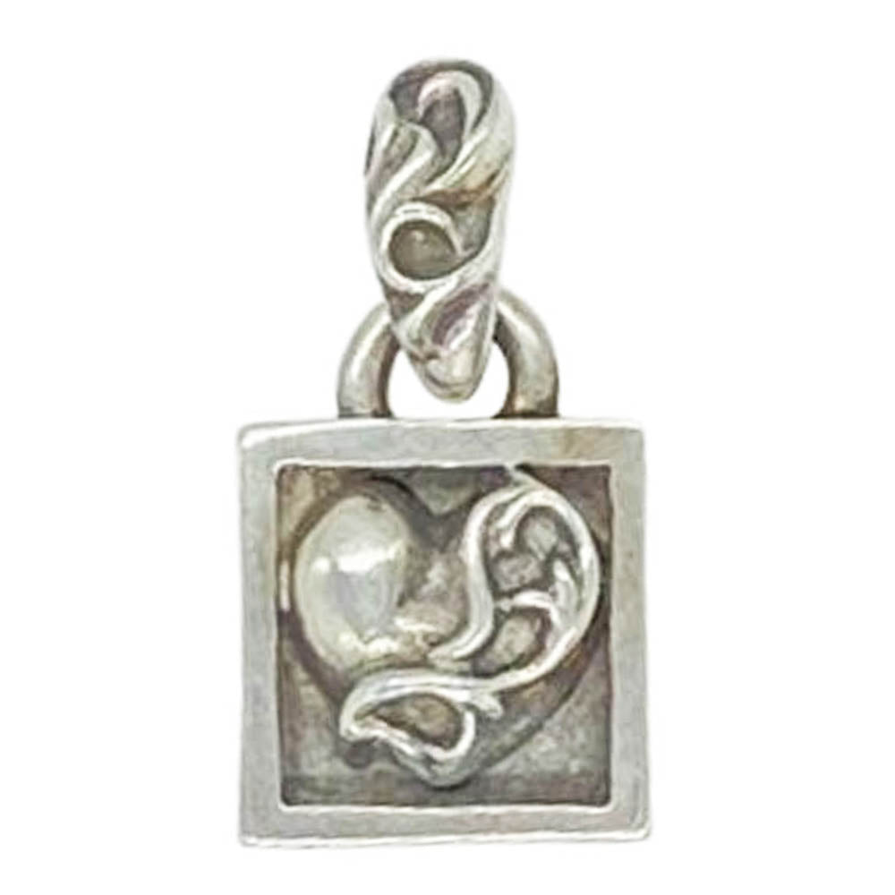 CHROME HEARTS クロムハーツ（原本無） FRAMED HEART フレームド ハート チャーム ペンダントトップ シルバー系【中古】