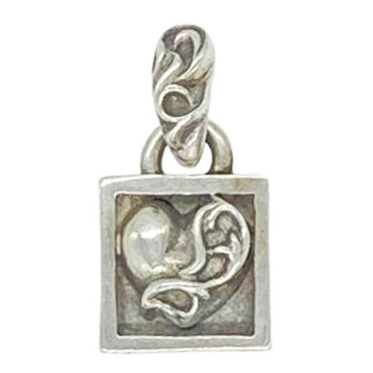 CHROME HEARTS クロムハーツ（原本無） FRAMED HEART フレームド ハート チャーム ペンダントトップ シルバー系【中古】