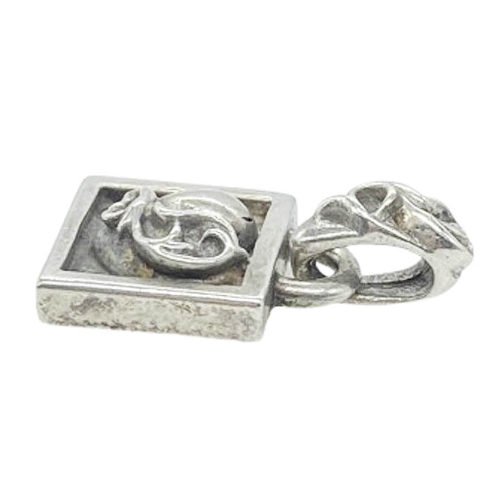 CHROME HEARTS クロムハーツ（原本無） FRAMED HEART フレームド ハート チャーム ペンダントトップ シルバー系【中古】