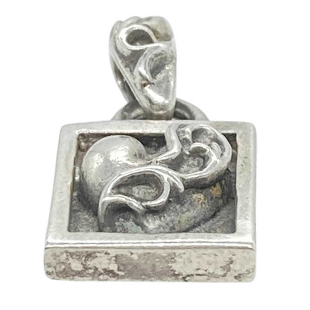 CHROME HEARTS クロムハーツ（原本無） FRAMED HEART フレームド ハート チャーム ペンダントトップ シルバー系【中古】