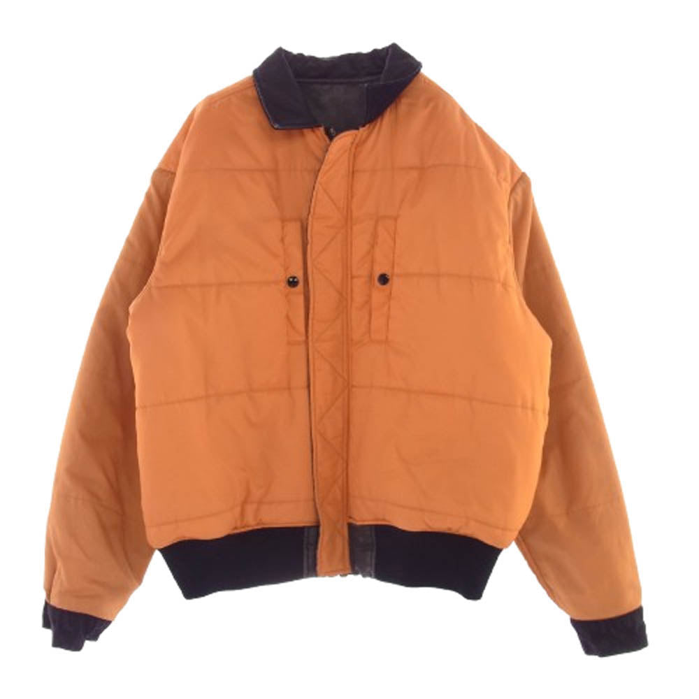 Supreme シュプリーム 23SS DENIM SLEEVE MA-1 デニム スリーブ ジャケット ブラック系 オレンジ系 L【中古】