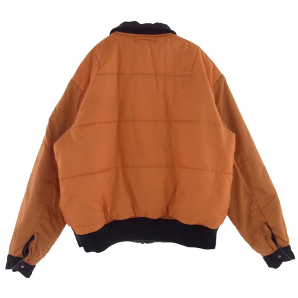 Supreme シュプリーム 23SS DENIM SLEEVE MA-1 デニム スリーブ ジャケット ブラック系 オレンジ系 L【中古】