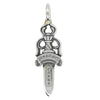 CHROME HEARTS クロムハーツ（原本有） DOUBLE DAGGER ダブル ダガー ペンダント トップ シルバー系【中古】