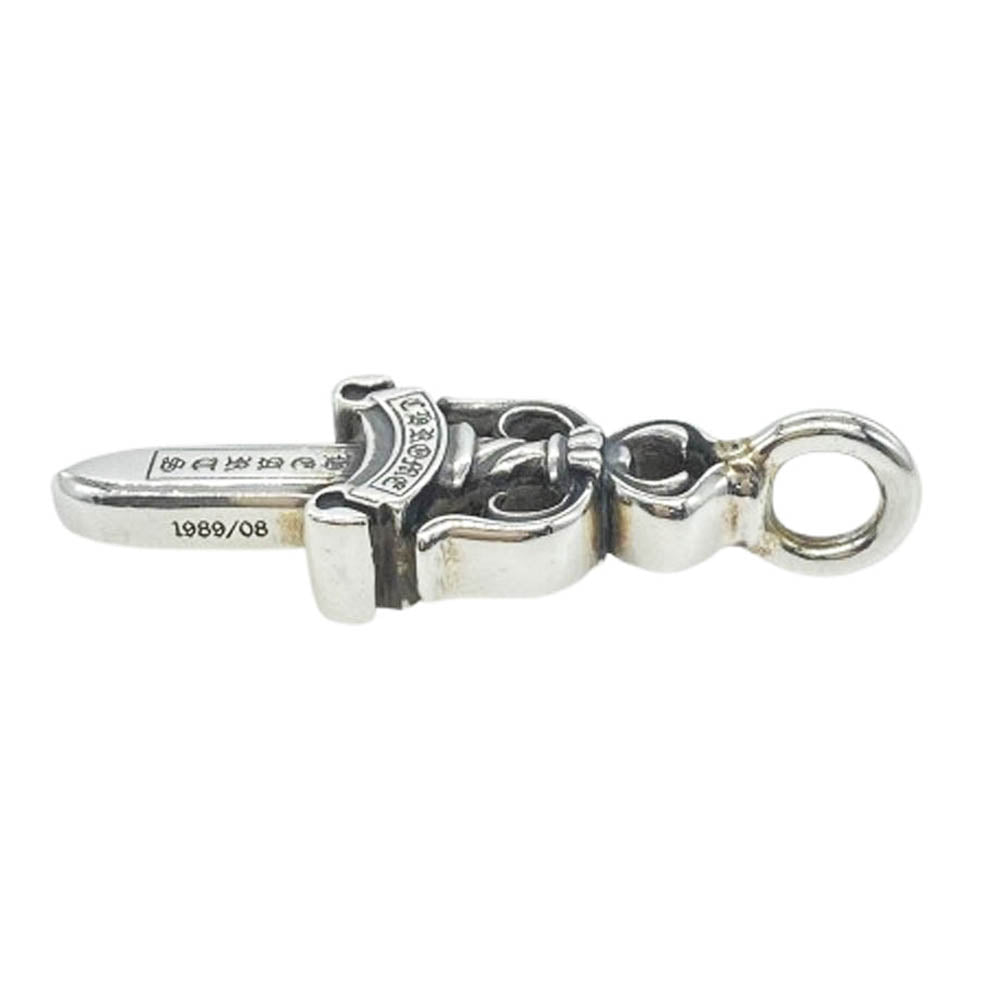 CHROME HEARTS クロムハーツ（原本有） DOUBLE DAGGER ダブル ダガー ペンダント トップ シルバー系【中古】