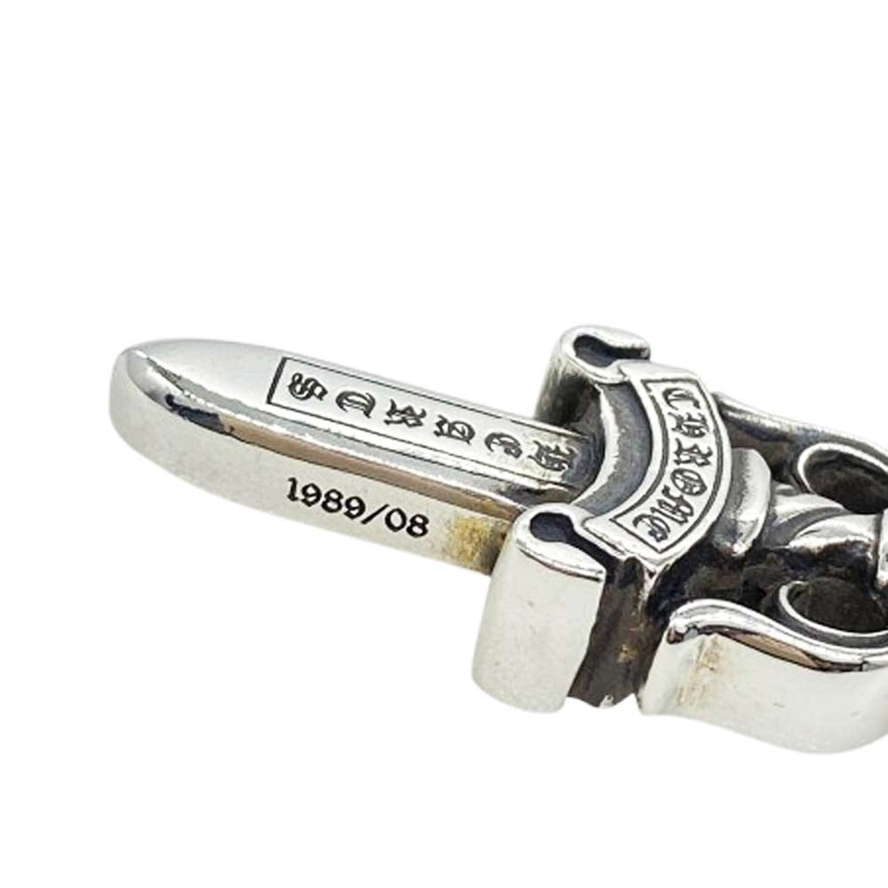 CHROME HEARTS クロムハーツ（原本有） DOUBLE DAGGER ダブル ダガー ペンダント トップ シルバー系【中古】