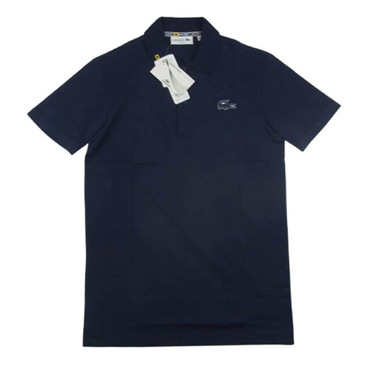 LACOSTE ラコステ PH903E STRETCH ストレッチ ワニロゴ 半袖 ポロシャツ ネイビー系 2【新古品】【未使用】【中古】