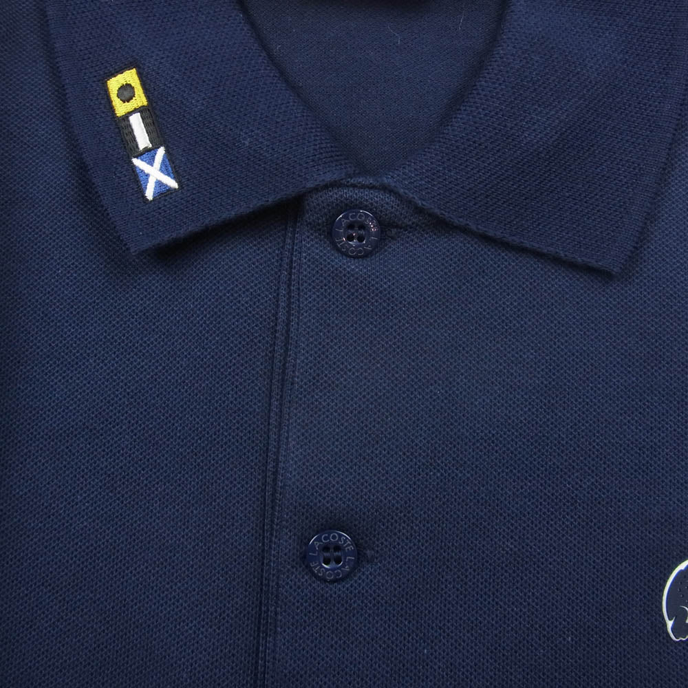 LACOSTE ラコステ PH903E STRETCH ストレッチ ワニロゴ 半袖 ポロシャツ ネイビー系 2【新古品】【未使用】【中古】