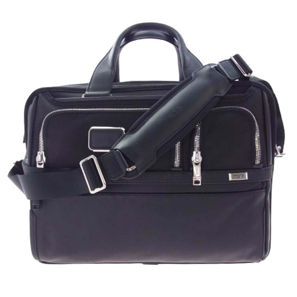 TUMI トゥミ 125351-8131 ALPHA 3 EXPANDABLE ORGANIZER LAPTOP BRIEF アルファ3 ブリーフ ケース ブラック系【極上美品】【中古】