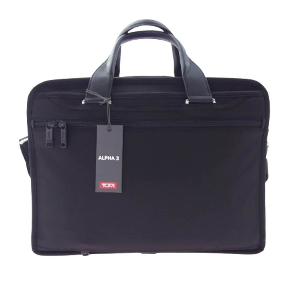 TUMI トゥミ 125351-8131 ALPHA 3 EXPANDABLE ORGANIZER LAPTOP BRIEF アルファ3 ブリーフ ケース ブラック系【極上美品】【中古】