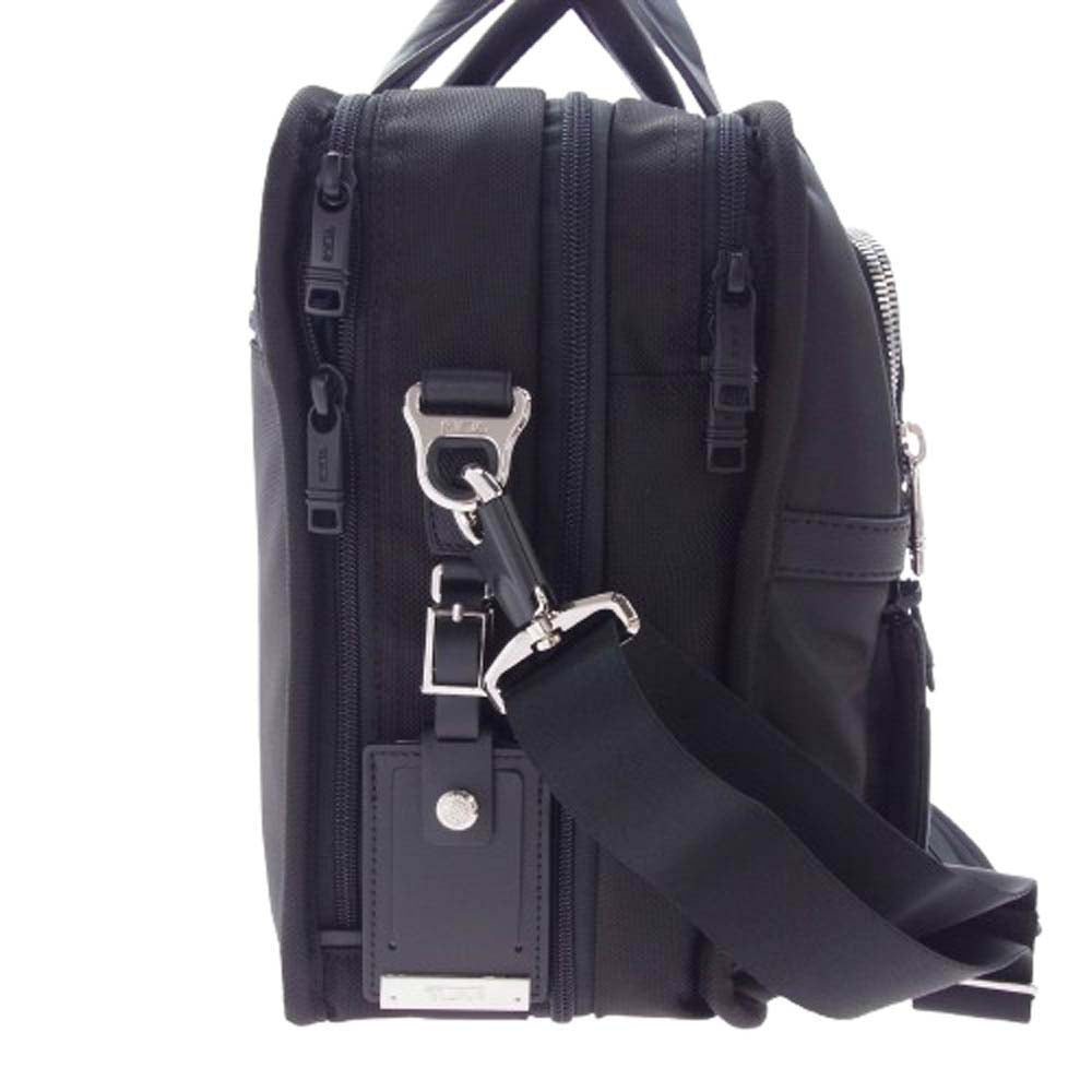 TUMI トゥミ 125351-8131 ALPHA 3 EXPANDABLE ORGANIZER LAPTOP BRIEF アルファ3 ブリーフ ケース ブラック系【極上美品】【中古】