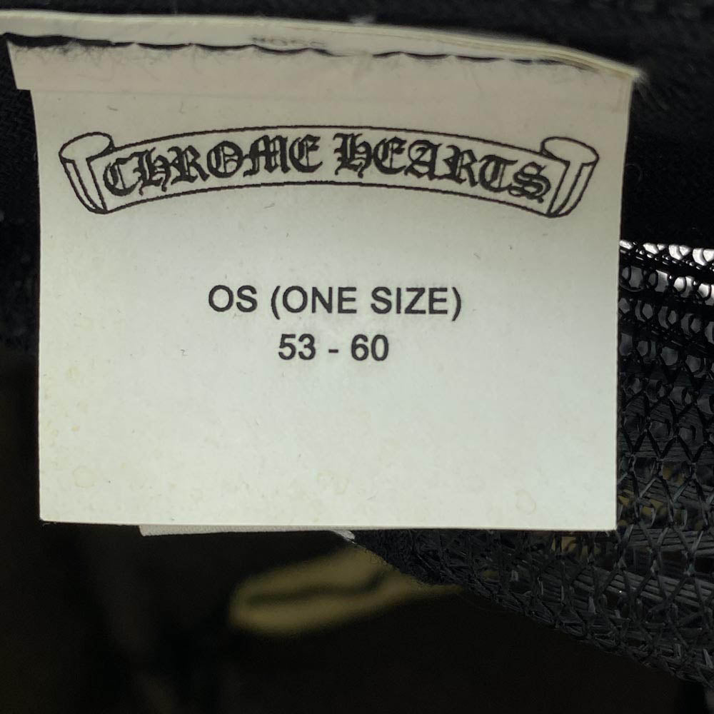 CHROME HEARTS クロムハーツ（原本無） 国内正規品 TRUCKER CAP クロスボール CH刺繍パッチ メッシュ トラッカーキャップ ブラック系【中古】