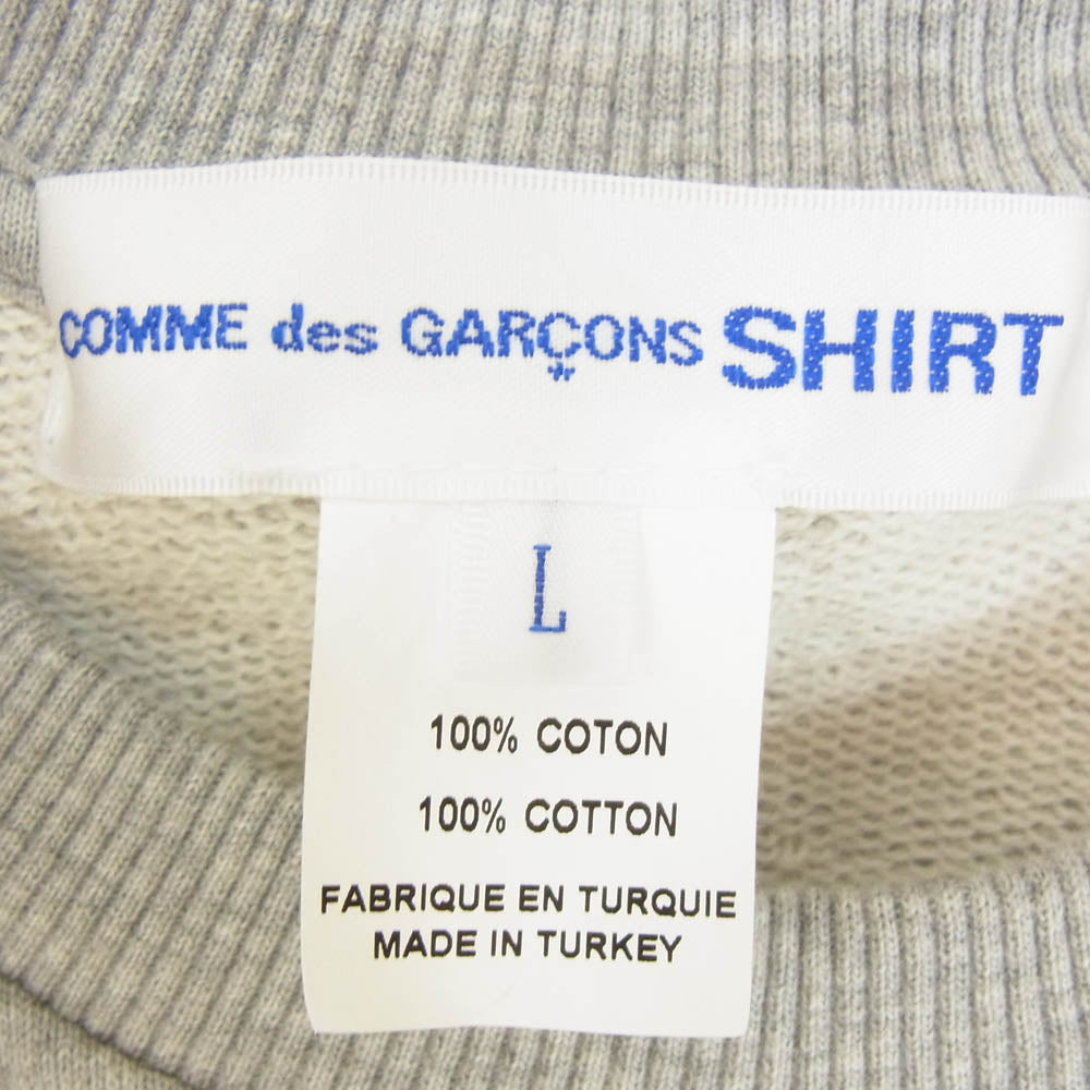 COMME des GARCONS コムデギャルソン 24SS FM-T028 SHIRT シャツ Andy Warhol アンディウォーホル エリザベステイラー クルーネック スウェット トレーナー グレー系 L【中古】