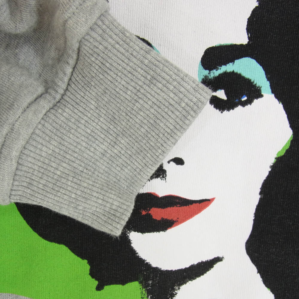 COMME des GARCONS コムデギャルソン 24SS FM-T028 SHIRT シャツ Andy Warhol アンディウォーホル エリザベステイラー クルーネック スウェット トレーナー グレー系 L【中古】