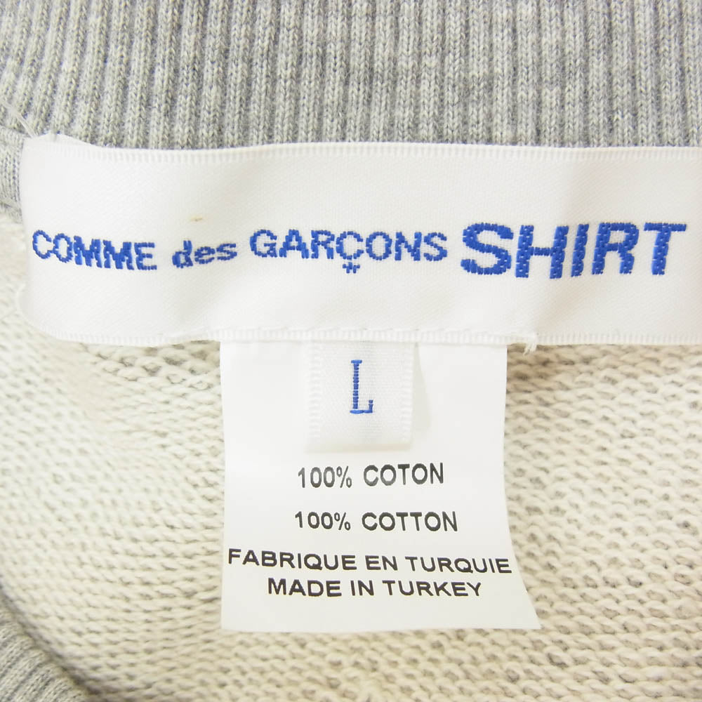 COMME des GARCONS コムデギャルソン 24SS FM-T002 SHIRT シャツ Andy Warhol Marilyn Monroe アンディウォーホル マリリンモンロー クルーネック スウェット トレーナー グレー系 L【中古】
