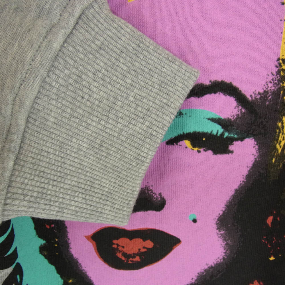 COMME des GARCONS コムデギャルソン 24SS FM-T002 SHIRT シャツ Andy Warhol Marilyn Monroe アンディウォーホル マリリンモンロー クルーネック スウェット トレーナー グレー系 L【中古】