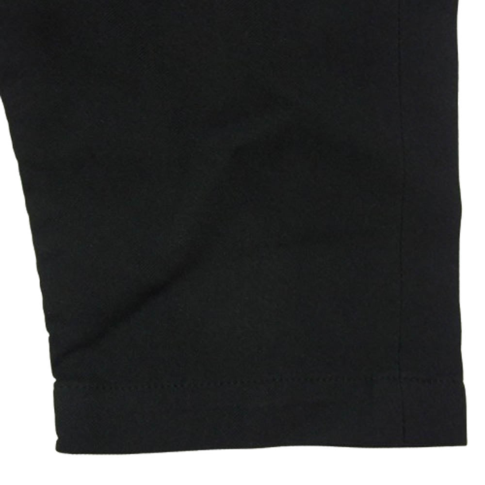 COMME des GARCONS HOMME DEUX コムデギャルソンオムドゥ 24SS AD2023 DM-P043 エステル加工糸 サージ製品染 ジップデザイン パンツ ブラック系 XS【中古】