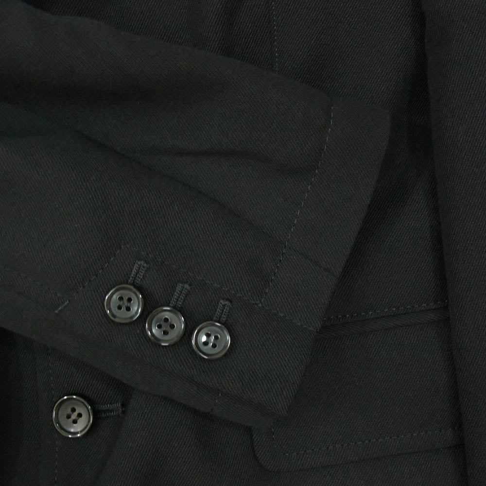 COMME des GARCONS コムデギャルソン 24SS FM-J002-S24 SHIRT シャツ ウール100％ ピークドラペル 2B テーラードジャケット ブラック系 M【極上美品】【中古】