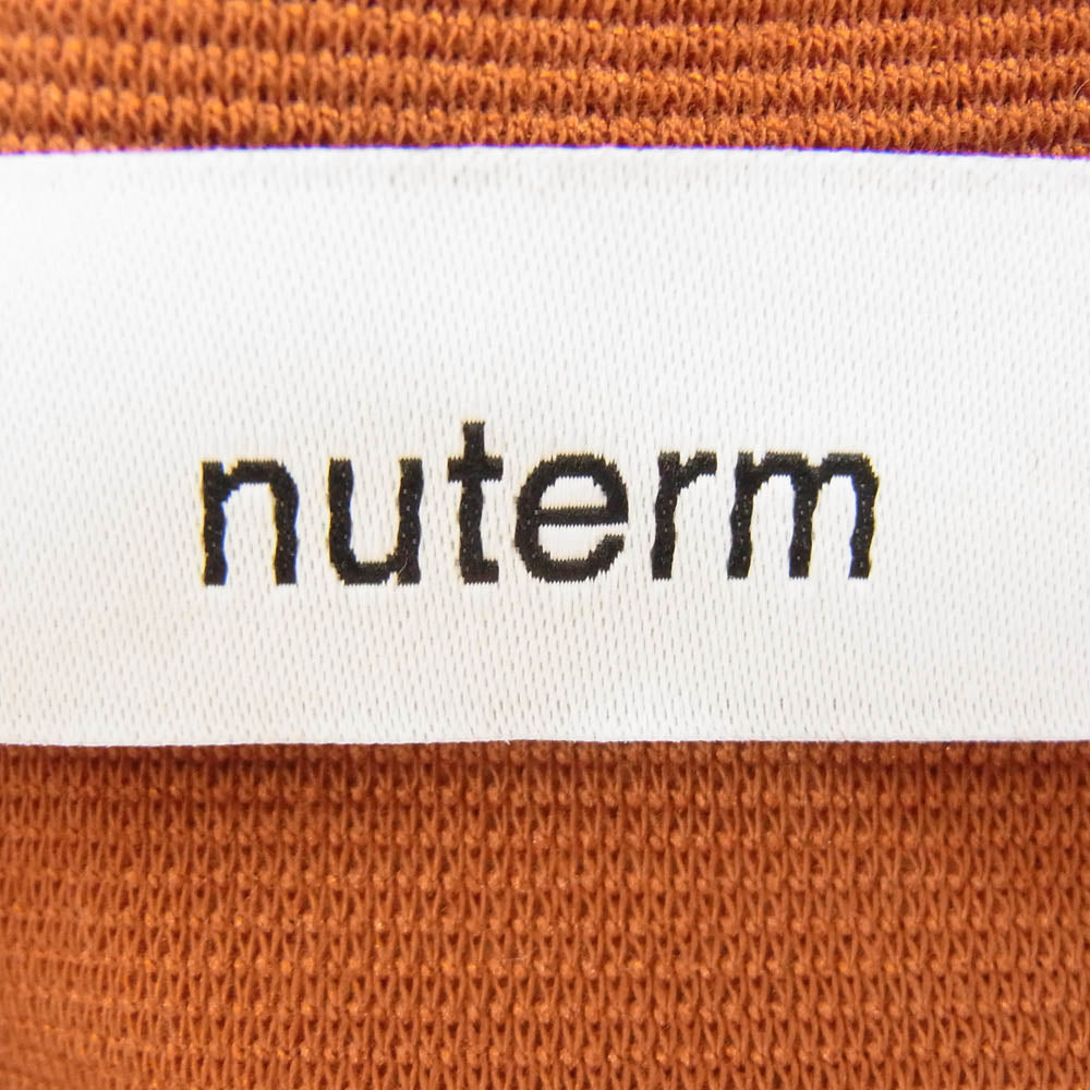 ニューターム 002TT-022S Yoke Sleeve TEE ロゴ刺繍 ビッグ 半袖 Tシャツ バーガンディー系 M【中古】