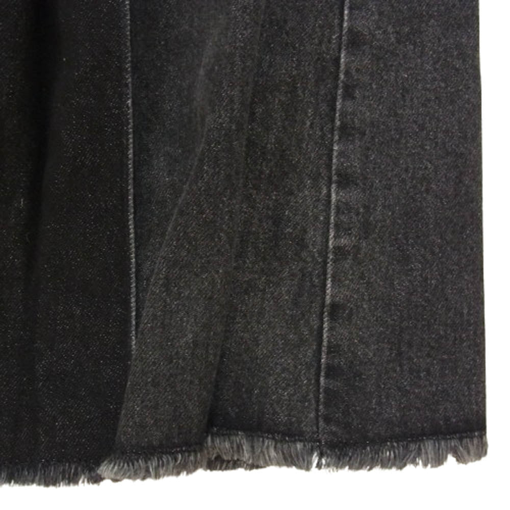 カナメ ワイド スケバン デニム パンツ ブラック系 L【中古】