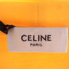 CELINE セリーヌ コットン ジャージー ロゴ プリント ルーズ Tシャツ イエロー系 L【極上美品】【中古】