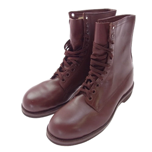 ミリタリー U.S.Army レースアップ レザーブーツ サービス シューズ ブラウン系 10【中古】