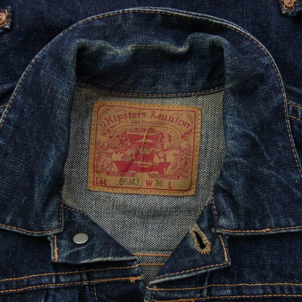 FREEWHEELERS フリーホイーラーズ 66MJ HIPSTERS REUNION ヒップスターズ リユニオン デニムジャケット インディゴブルー系 W36【中古】
