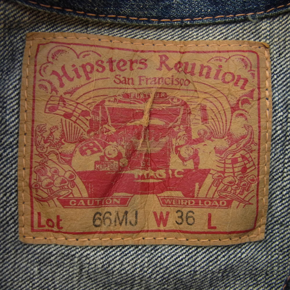 FREEWHEELERS フリーホイーラーズ 66MJ HIPSTERS REUNION ヒップスターズ リユニオン デニムジャケット インディゴブルー系 W36【中古】