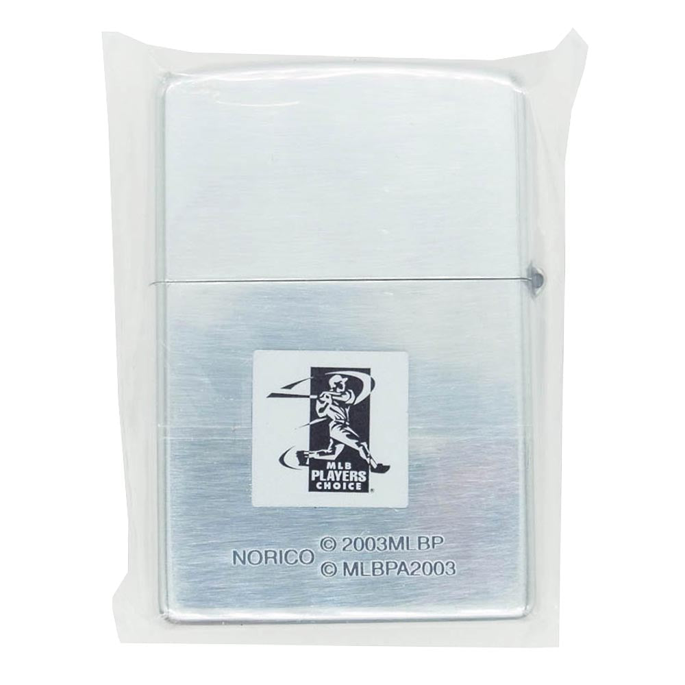ZIPPO ジッポ 2003年製 NEWYORK YANKEES ニューヨークヤンキース 55 MATSUI HIDEKI 松井秀喜 ZIPPO ジッポライター シルバー系【新古品】【未使用】【中古】