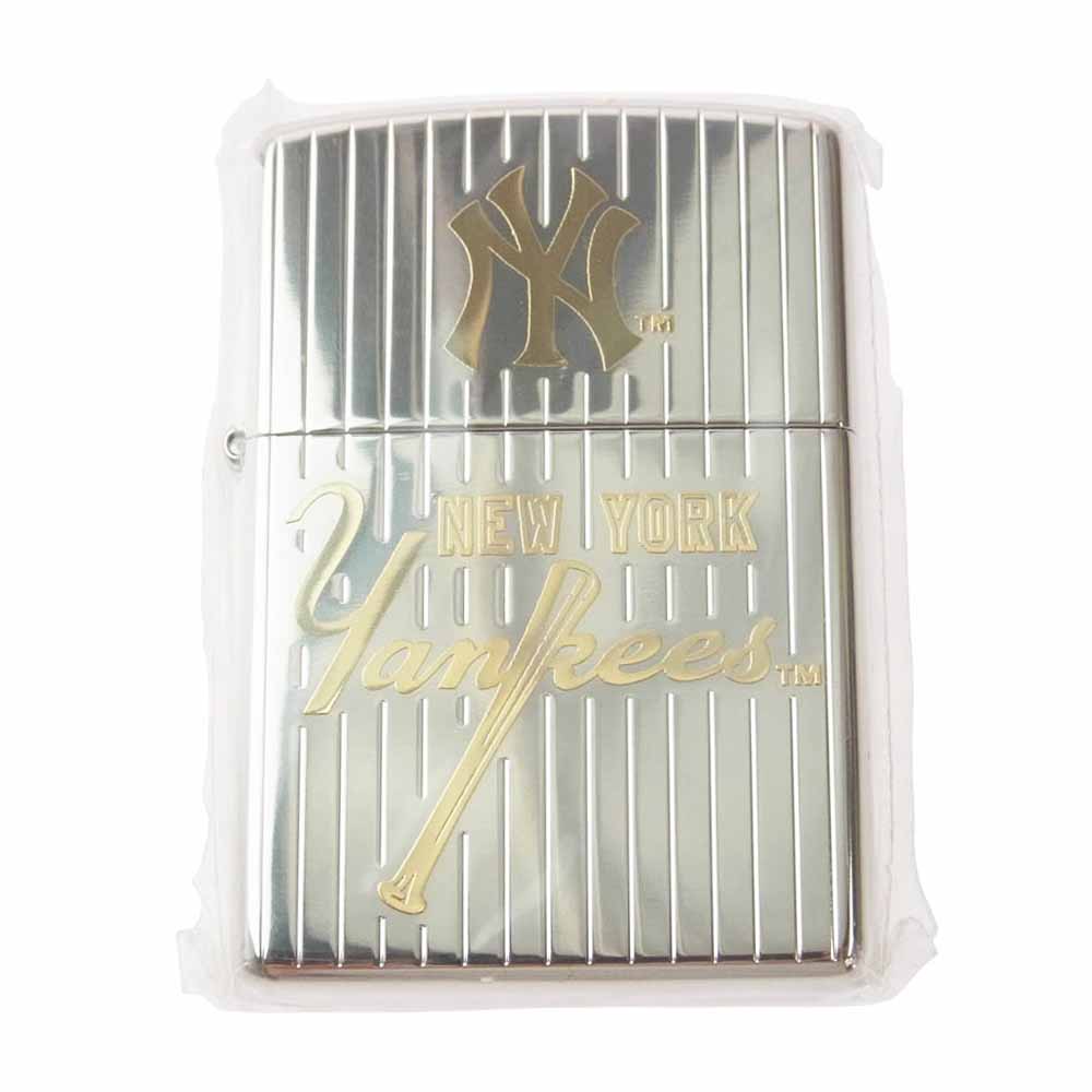 ZIPPO ジッポ 2003年製 NEWYORK YANKEES ニューヨークヤンキース 55 MATSUI HIDEKI 松井秀喜 ZIPPO ジッポライター シルバー系【新古品】【未使用】【中古】