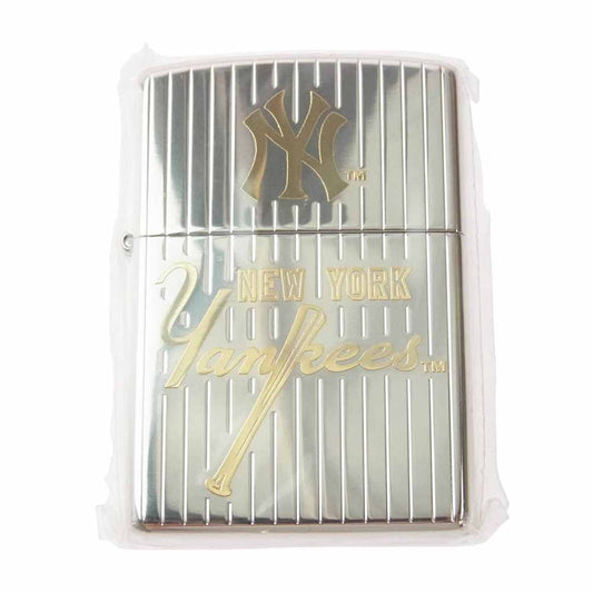 ZIPPO ジッポ 2003年製 NEWYORK YANKEES ニューヨークヤンキース 55 MATSUI HIDEKI 松井秀喜 ZIPPO ジッポライター シルバー系【新古品】【未使用】【中古】
