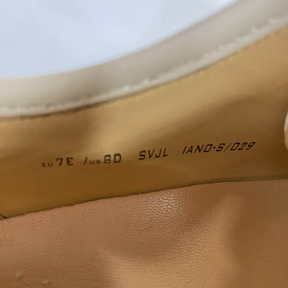 BALLY バリー サイドライン レザー スニーカー ベージュ系 7E【中古】