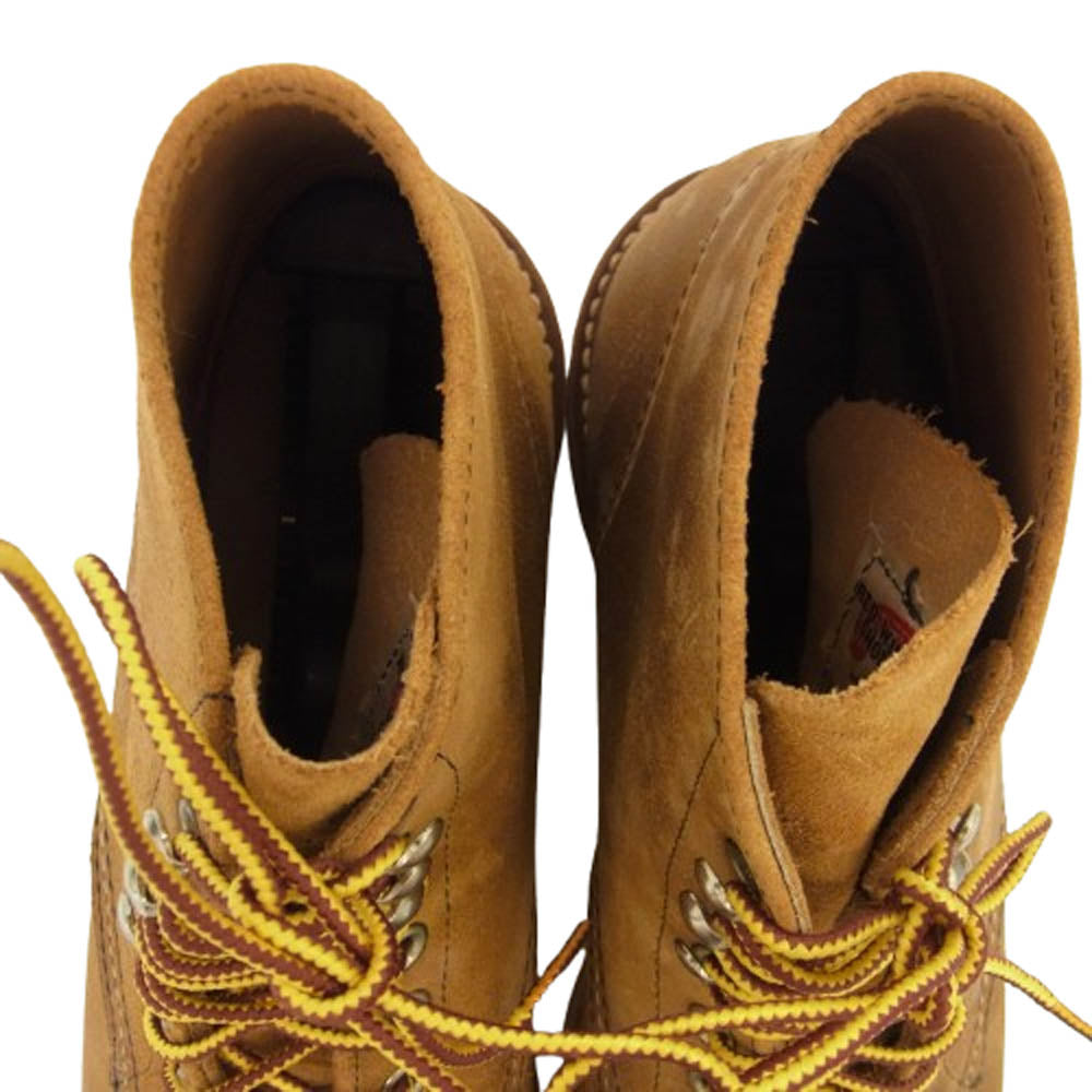 RED WING レッドウィング 8181 アイリッシュセッター スエード プレーン トゥ ブーツ ブラウン系 26cm【中古】