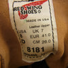 RED WING レッドウィング 8181 アイリッシュセッター スエード プレーン トゥ ブーツ ブラウン系 26cm【中古】
